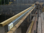 Ely, Cambridgeshire House Build: Wall Plate bedded to lower level roof