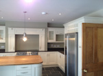 Fordham, Cambridgeshire: Kitchen designed for a range cooker and American fridge freezer